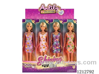 11.5-inch solid body Barbie (brown skin)12PCS