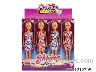 11.5-inch solid body Barbie (brown skin)12PCS