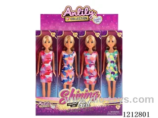 11.5-inch solid body Barbie (brown skin)12PCS