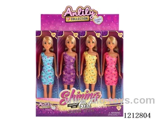 11.5-inch solid body Barbie (brown skin)12PCS