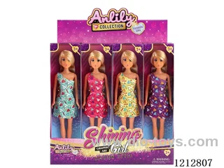 11.5-inch solid body Barbie (brown skin)12PCS