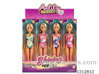 11.5-inch solid body Barbie (brown skin)12PCS