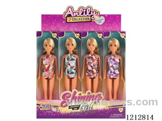 11.5-inch solid body Barbie (brown skin)12PCS