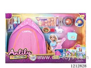 Tent set (without doll)included 2*AG13