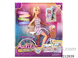 11.5-inch solid body Barbie +bicycles(brown skin)