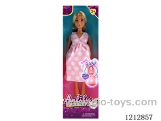 11.5 inch solid body maternity doll(brown skin)