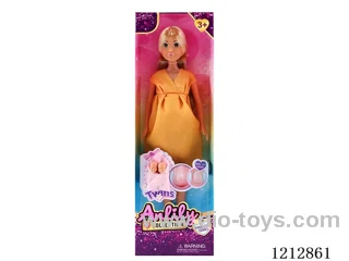 11.5 inch solid body maternity doll(brown skin)