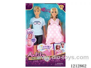 11.5 inch solid body maternity doll(brown skin)