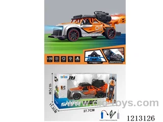 27MHZ 5ch rc car (with spray+light+music) includes battery.