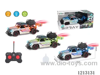5ch rc car UV plating (with spray+lighting+music) does not include batteries.