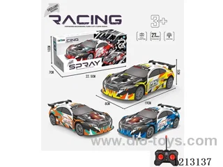 PVC car shell 4ch rc car (with light) does not include battery.