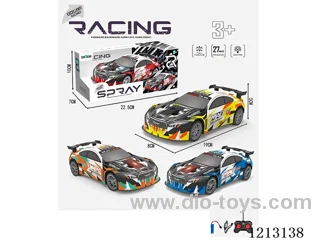 PVC car shell 4ch rc car (with light) contains battery.