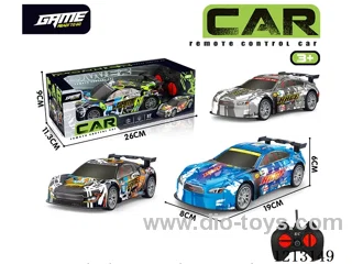 PVC car shell 4ch rc car (with light) does not include battery.