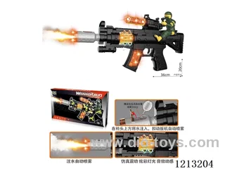 B/O gun with spray/soldier/lights/gunfire/action (2-color mix)