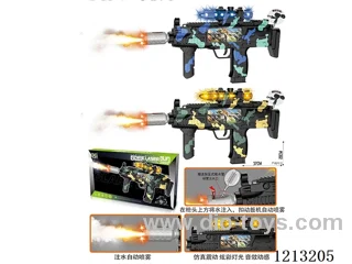 B/O gun with spray/color screen/lights/gunfire/action (2-color mix)
