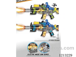 B/O gun with spray//light/gun sound/action/strap (2-color mix)