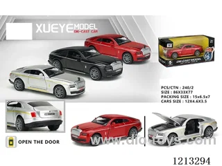 1:32 Alloy Cars - Rolls Royce - 3 door pull back (1PCS)
