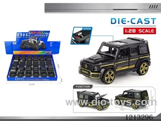 1:28 Alloy Car - Mercedes-Benz Big G Black Gold Edition - 5 door - pull back (12PCS)
