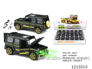 1:32 Alloy Car - Black Gold Edition Big G - 5 open doors W L/M - pull back (12PCS)（included 3*AG3）