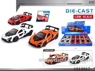 1:28 Alloy Car Model - McLaren - 3 doors open - pull back (12PCS)