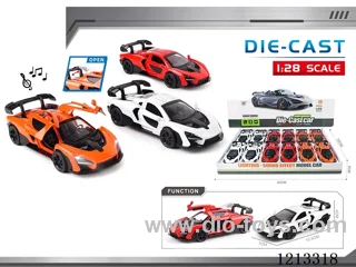 1:28 Alloy Cars - McLaren - W L/M -3 doors open - pull back (12PCS)（included 3*AG3）