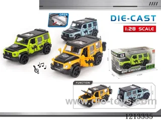 1:28 Alloy Vehicle Model - Big G Jungle Edition - W L/M 5-door - pull back (1PCS)（included 3*AG3）