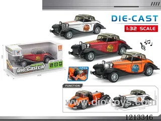 1:32 Alloy Police Car - Mercedes Benz Classic Car - W L/M - pull back (1PCS)（included 3*AG3）