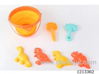 Beach Folding Bucket Set(2 colors random) 7PCS