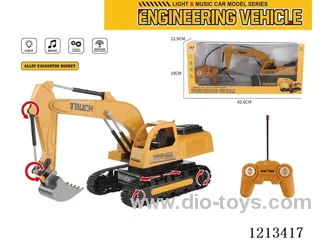 Alloy head 6ch RC engineering vehicle ( included battery + charger)