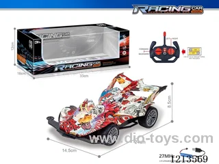 27MHz 1:16 4ch rc graffiti car（included battery）