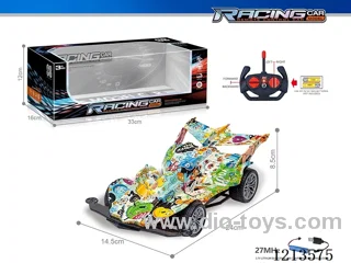 27MHz 1:16 4ch rc graffiti car（included battery）