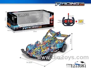 27MHz 1:16 4ch rc graffiti car（included battery）