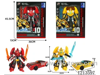 Deformation robot series (red and yellow 2-color mixture)