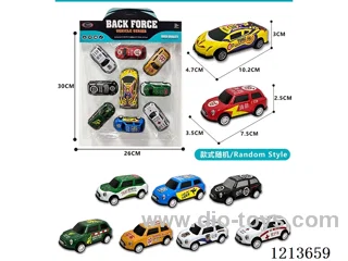 8PCS pull back alloy graffiti car+1PCS pull back alloy graffiti car