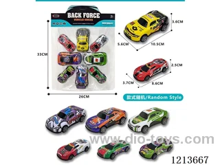 4PCS pull back alloy graffiti car + 4PCS pull back alloy large car