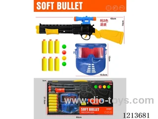 ping-pong soft bullet gun 2 colors mixed