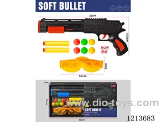 ping-pong soft bullet gun 2 colors mixed