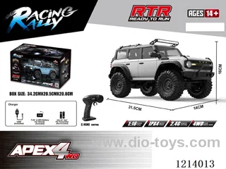 1:16 full scale rc model climbing car included battery
