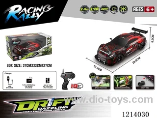 1:16 4WD rc car with light included battery
