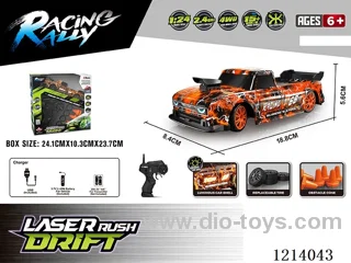 1:24 4WD rc car with light included battery