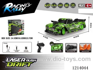 1:24 4WD rc car with light included battery
