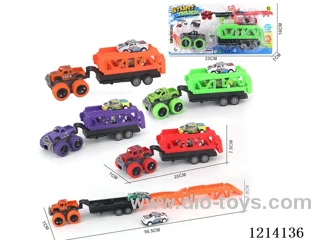 Dual Inertia Pickup Truck + Ejection Track + 1 Racing Car