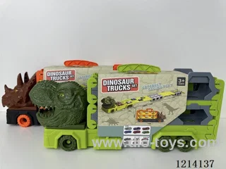 Dinosaur Folding Track Car + 6 Racing Cars