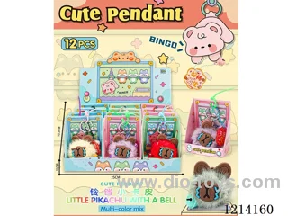 Doll key chain with bell 12PCS