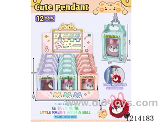 Doll key chain with bell 12PCS