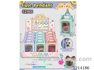 Doll key chain with bell 12PCS