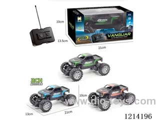 27MHz 2ch rc Pickup Truck Climbing (blue/green/orange 3 color mix, NOT INCLUDED BATTERY)