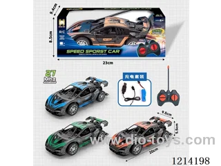 27MHz 4ch rc Lamborghini (orange/blue/green 3-color mix, INCLUDED battery)