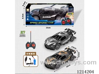 27MHz 4ch rc Bugatti (gold/silver 2-color mix, included battery)