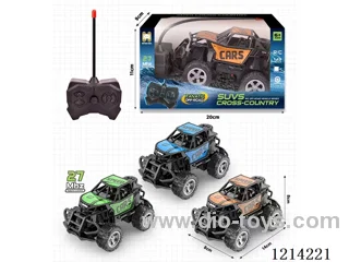 27MHz 1:43 4ch rc Offroad Climber (Orange/Blue/Green 3 color mix, not included battery)